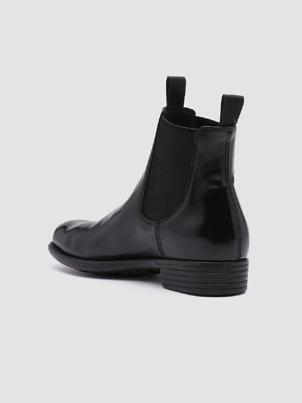 Officine Creative CALIXTE 004 Stivaletti Chelsea in Pelle Nera Moda