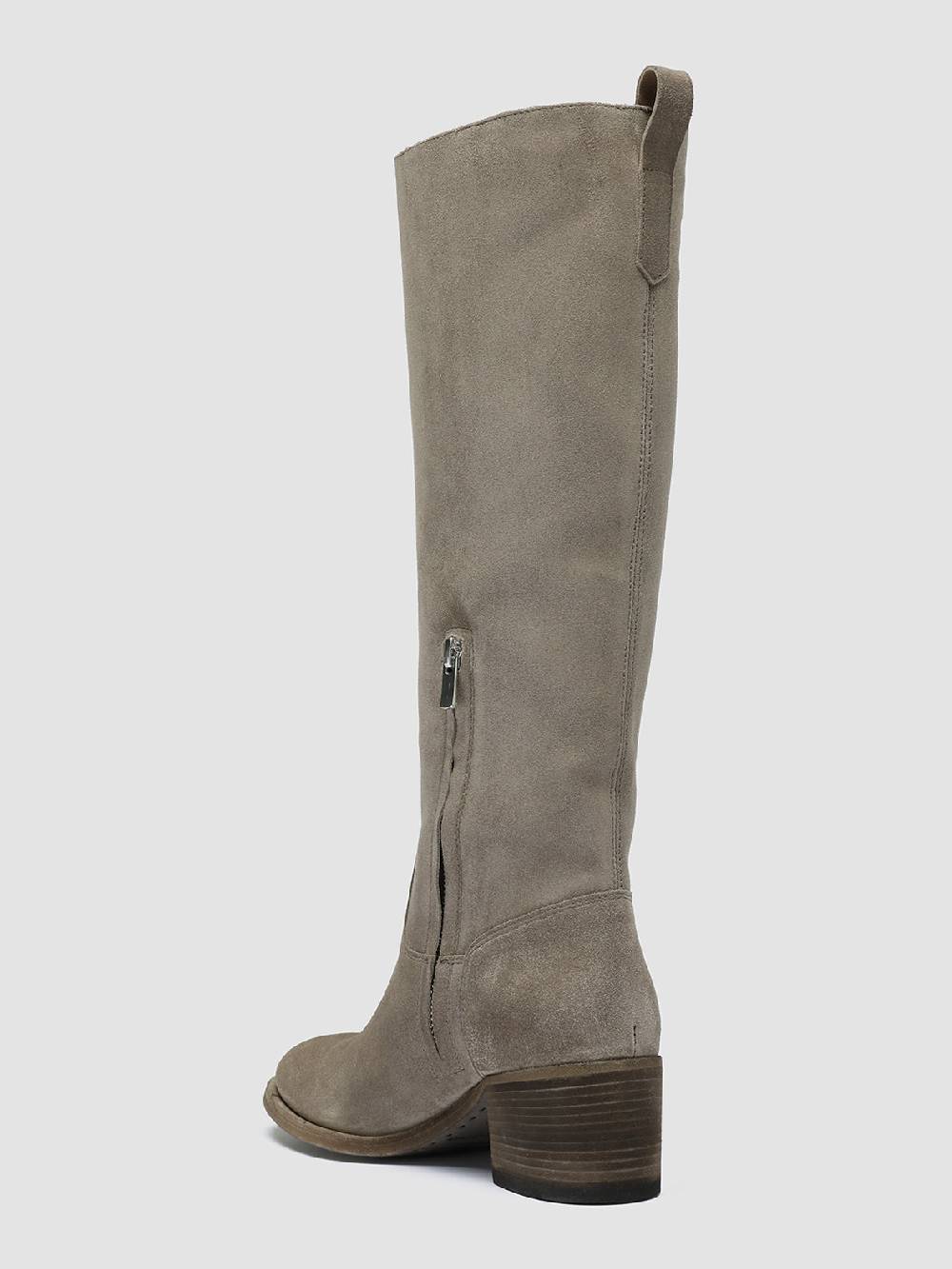 Officine Creative DENNER 116 Stivali Zip in Camoscio Grigio 2025