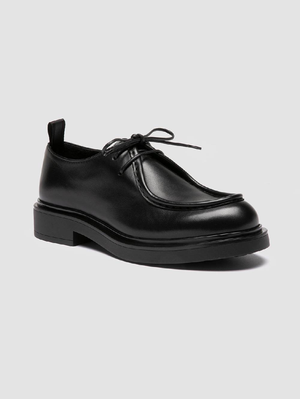 Officine Creative ENGINEER 102 Derby in Pelle Nera Nuovo