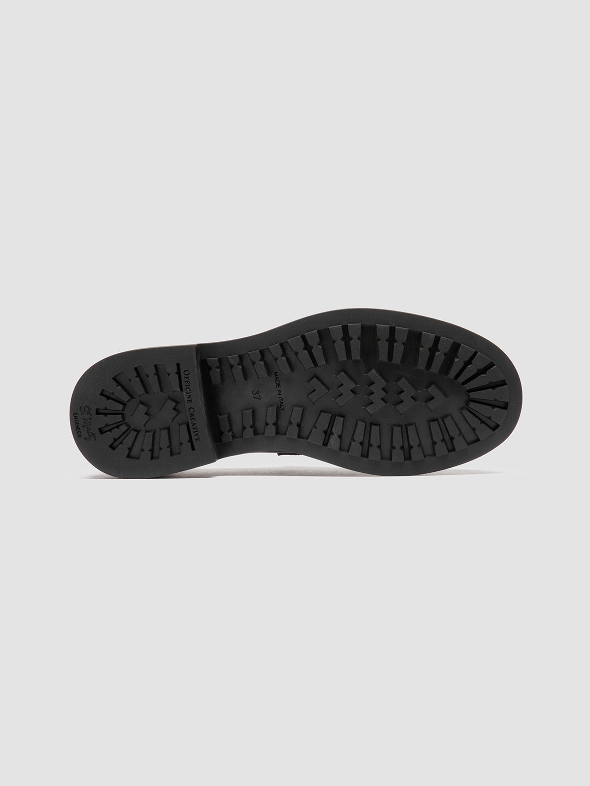 Officine Creative ENGINEER 102 Derby in Pelle Nera Nuovo