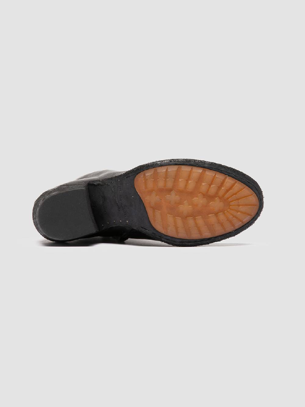 Officine Creative GODEAU 001 Stivali con Zip in Pelle Nera Vendita