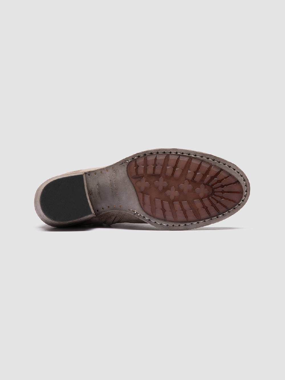 Officine Creative GODEAU 001 Stivali con Zip in Pelle Scamosciata Tortora Promozione