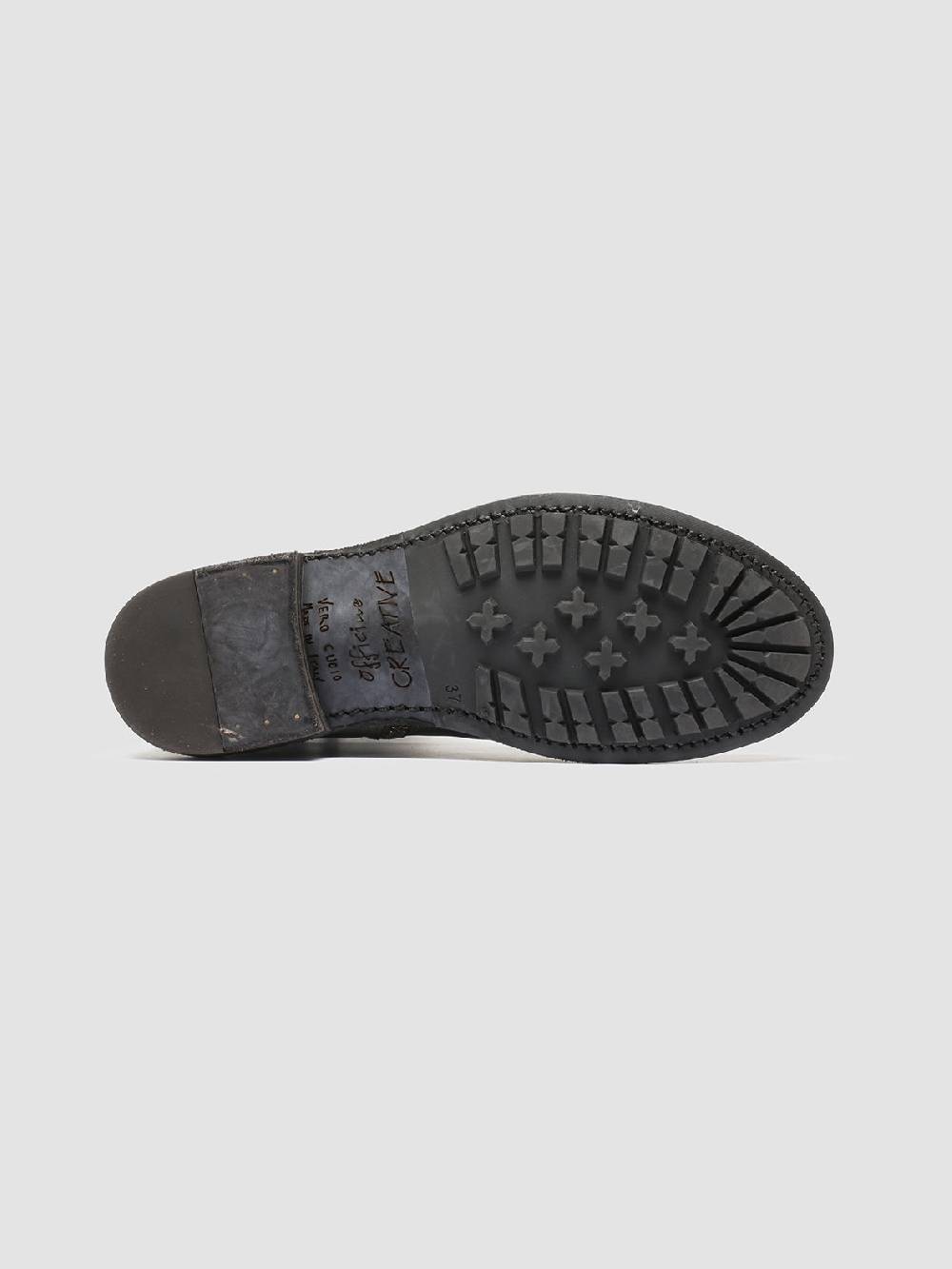 Officine Creative LEGRAND 203 Stivali Zip in Pelle Grigia Negozi Online