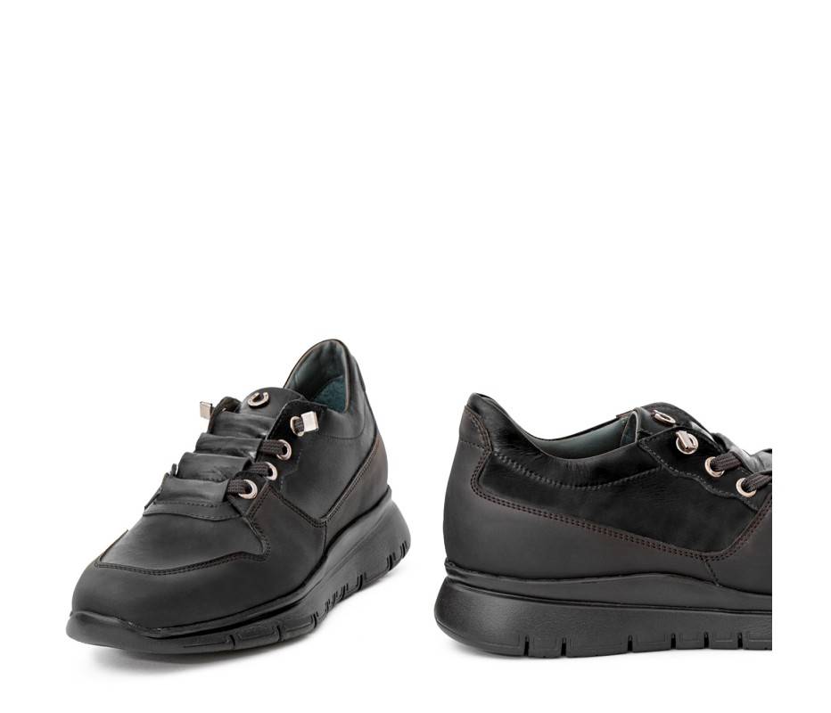 Pakerson SNEAKER AMIATA PELLE NERA Negozi Online