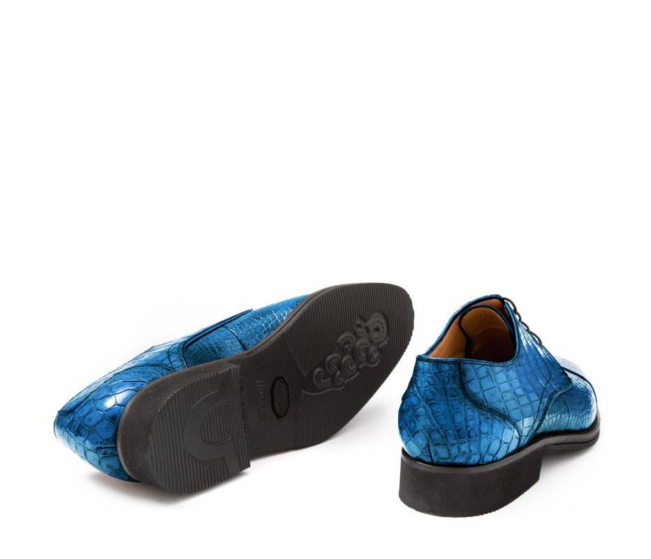 Pakerson DERBY FIRENZE ALLIGATORE AZZURRO BAY Italy