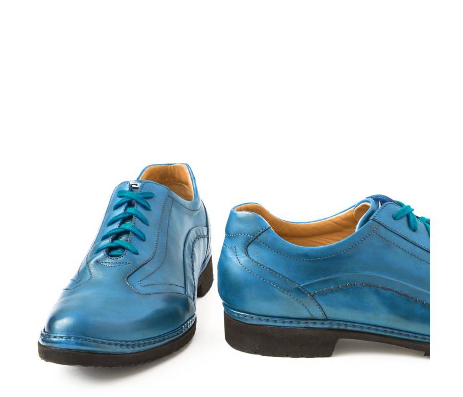 Pakerson DERBY PIENZA PELLE AZZURRO CIELO 2025