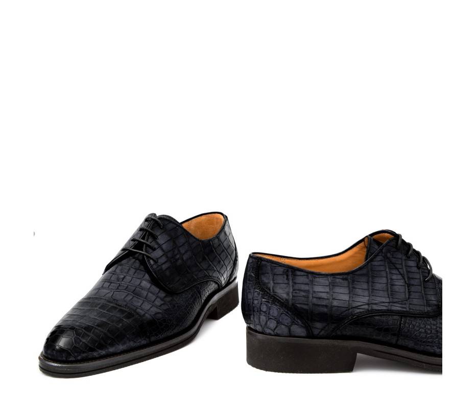 Pakerson DERBY FIRENZE ALLIGATORE GRIGIO STONE Pezzi Unici