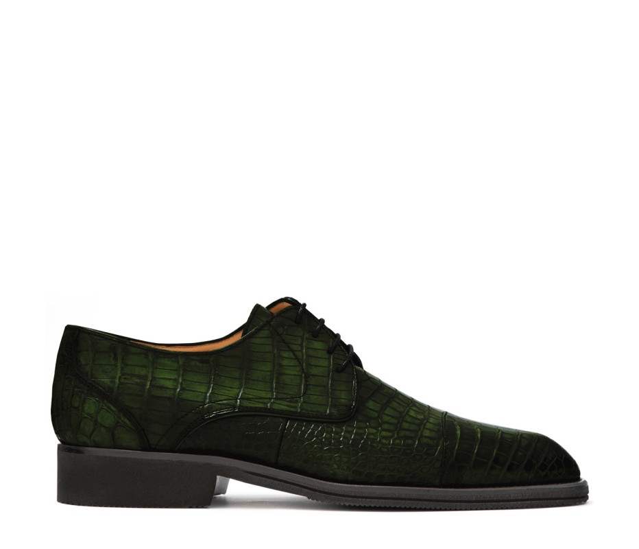 Pakerson DERBY FIRENZE ALLIGATORE VERDE TARTARUGA Vendita Economica