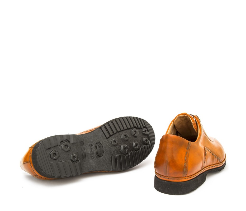 Pakerson DERBY BOLGHERI PELLE ARANCIO Nuova