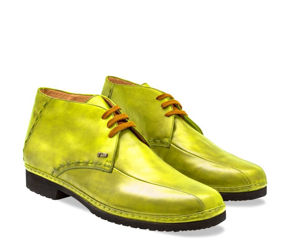 Pakerson POLACCHINO GREVE PELLE VERDE PISTACCHIO Italia