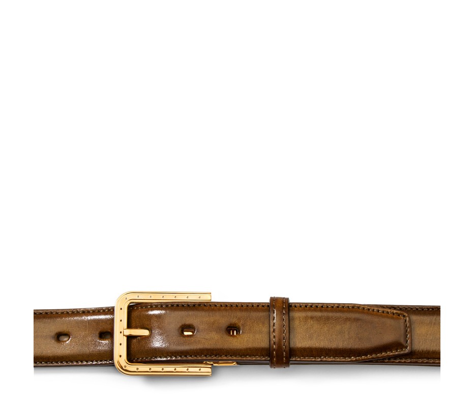 Pakerson FIBBIA RIPA PELLE MARRONE TIMBER Spedizione Gratuita