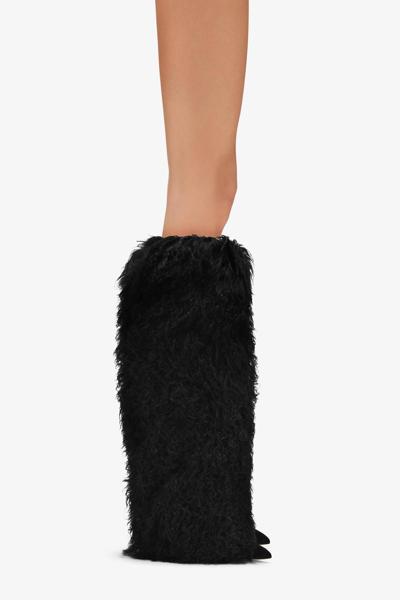 Paris Texas FURRY STILETTO BOOT In Saldo