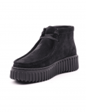 CLARKS Polacco donna CLARKS TORHILL MOSS BLK SDE in pelle nabuck Fino Al -60%