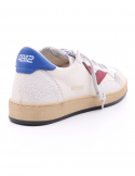 4B12 Sneakers uomo QUATTROBARRADODICI PLAY NEW 64 in pelle bianca In Saldo
