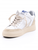 4B12 Sneakers uomo QUATTROBARRADODICI KYLE 752 in pelle bianca 2025