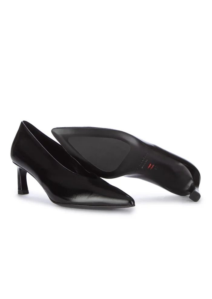 HALMANERA | SCARPE CON TACCO GLAZE NERO Offerta