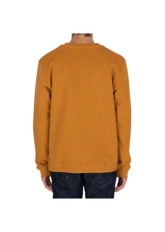 DONDUP | FELPA LOGO GIROCOLLO COTONE OCRA In Saldo
