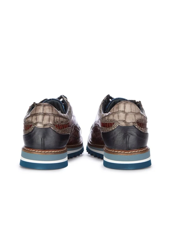 LORENZI | SCARPE ALLACCIATE BUGATTI COBALTO BLU MARRONE Nuova