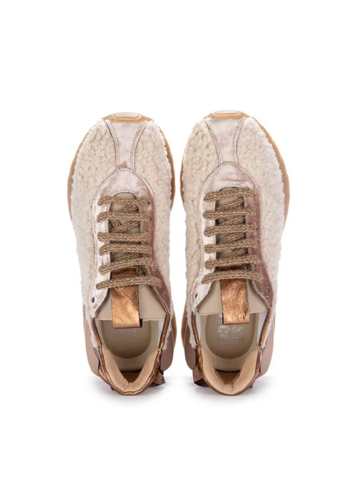 JUICE | SNEAKERS VELLUTO TEDDY BEIGE Vendita Calda