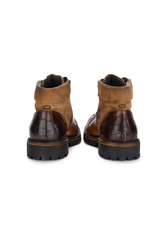 LORENZI | STIVALETTI ALLACCIATI SAFARI MARRONE BEIGE Sconto