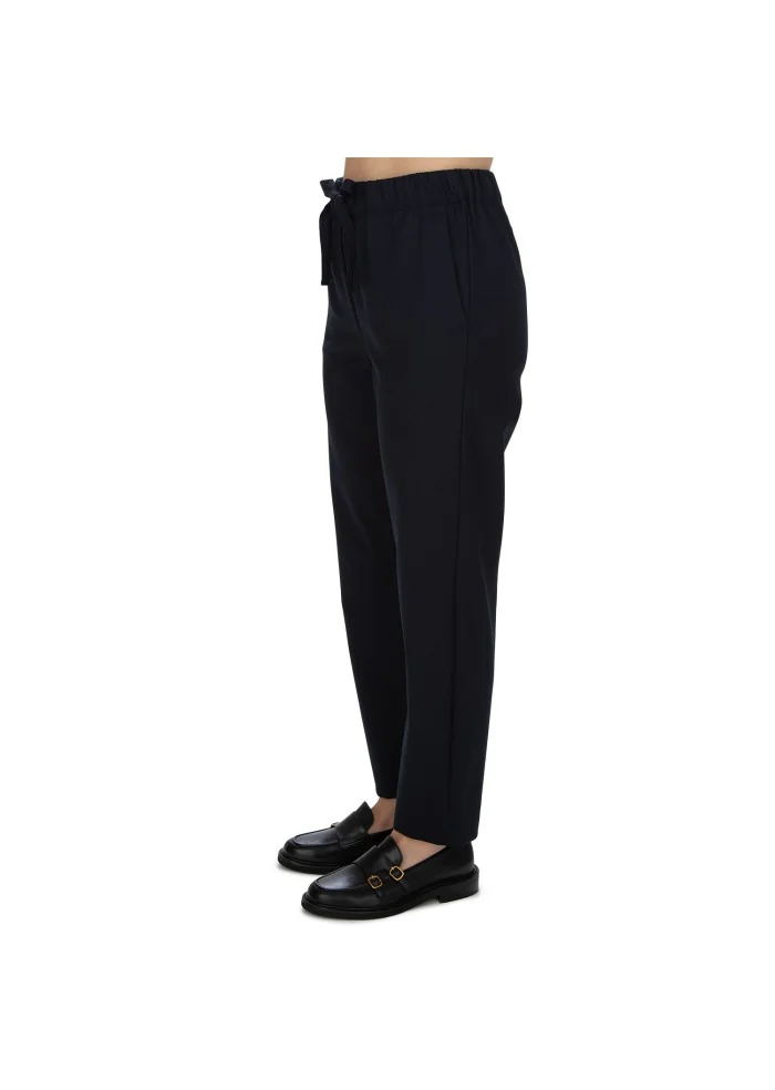 SEMICOUTURE | PANTALONI VITA ELASTICIZZATA BLU Nuova
