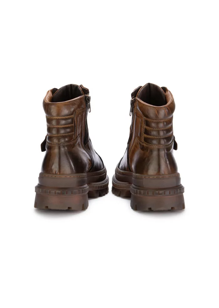 PAWELK'S | STIVALETTI ALLACCIATI CRUST PELLE MARRONE Flash Sale