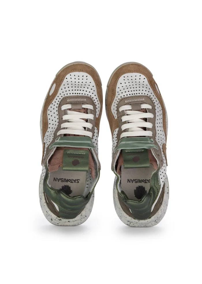SATORISAN | SNEAKERS CHACRONA BIANCO MARRONE Fornitura limitata