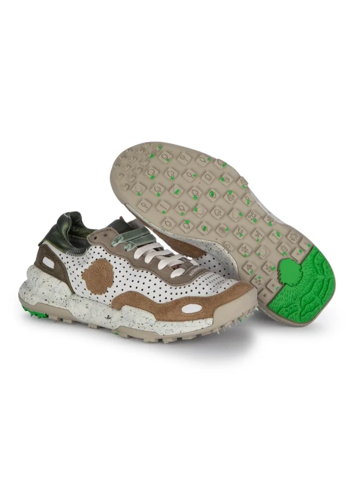 SATORISAN | SNEAKERS CHACRONA BIANCO MARRONE Fornitura limitata