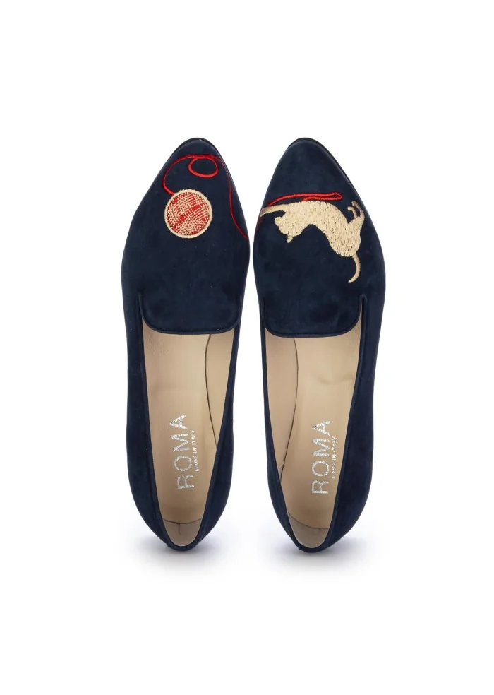 ROMA | BALLERINE GATTO GOMITOLO BLU Shopping online