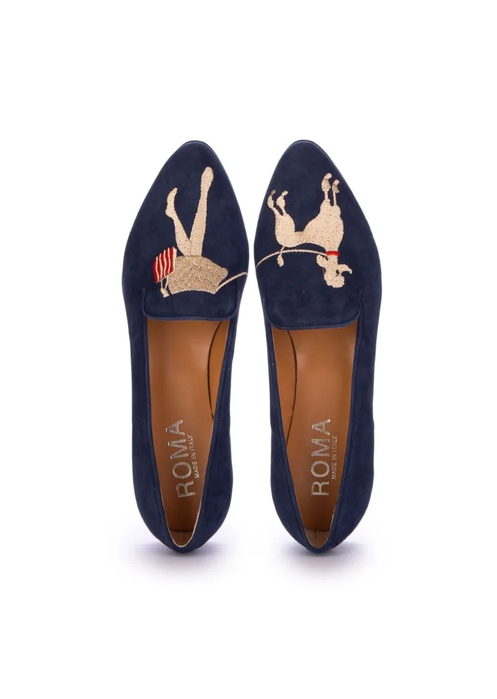ROMA | BALLERINE TIFFANY CAMOSCIO BLU Offerta Giorno del Papà