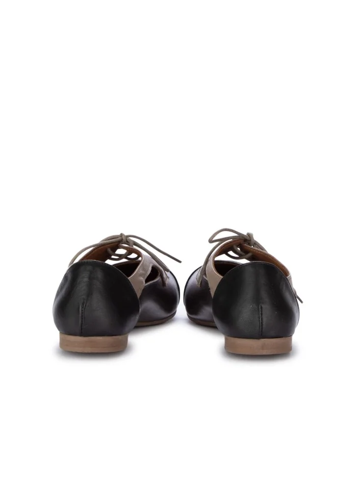 BUENO | SCARPE BASSE A PUNTA NERO ARGENTO TORTORA Offerta San Valentino