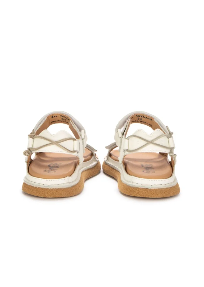 BNG REAL SHOES | SANDALI LO STILOSO BIANCO Smaltimento dello stoccaggio