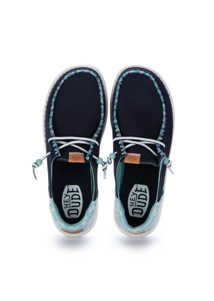 HEY DUDE | SCARPE BASSE WENDY FUNK JACQUARD BLU Online Outlet