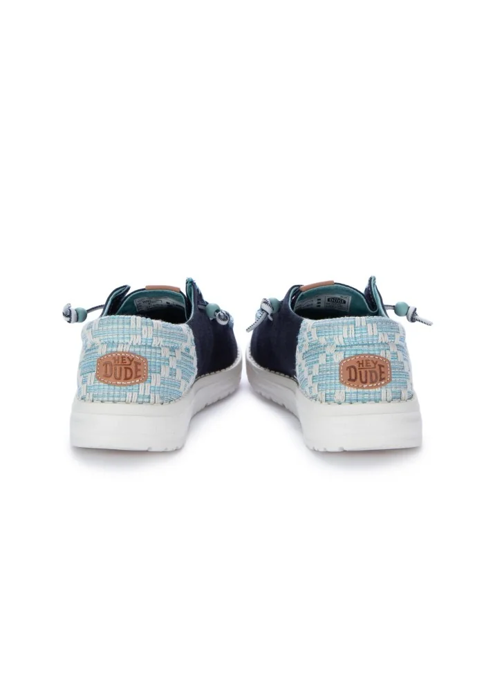 HEY DUDE | SCARPE BASSE WENDY FUNK JACQUARD BLU Online Outlet