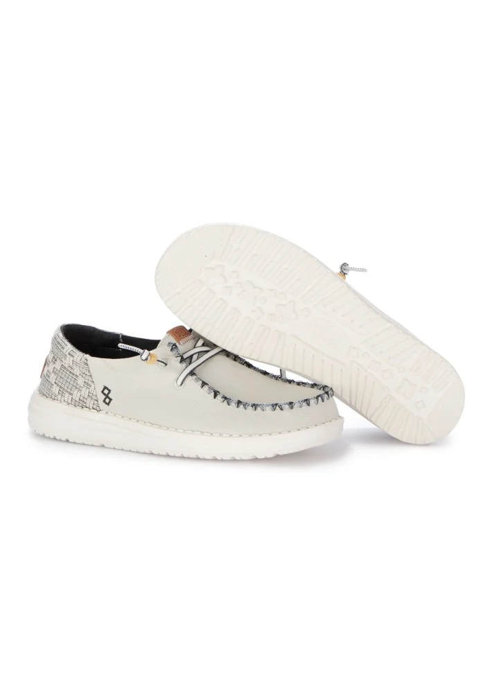HEY DUDE | SCARPE BASSE WENDY FUNK JACQUARD BIANCO Offerta temporanea