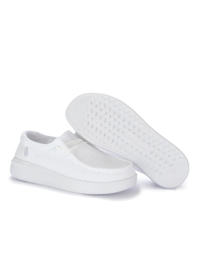 HEY DUDE | SCARPE BASSE WENDY RISE EYELET BIANCO Offerte esclusive