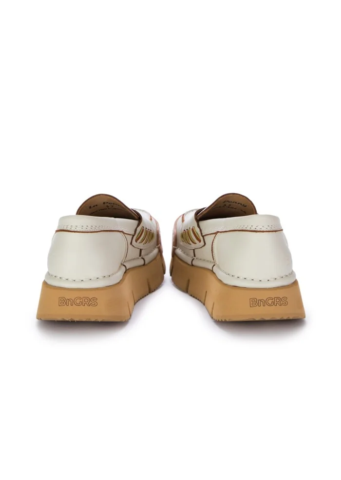 BNG REAL SHOES | MOCASSINI LA PENNY HIGH BIANCO Liquidazione