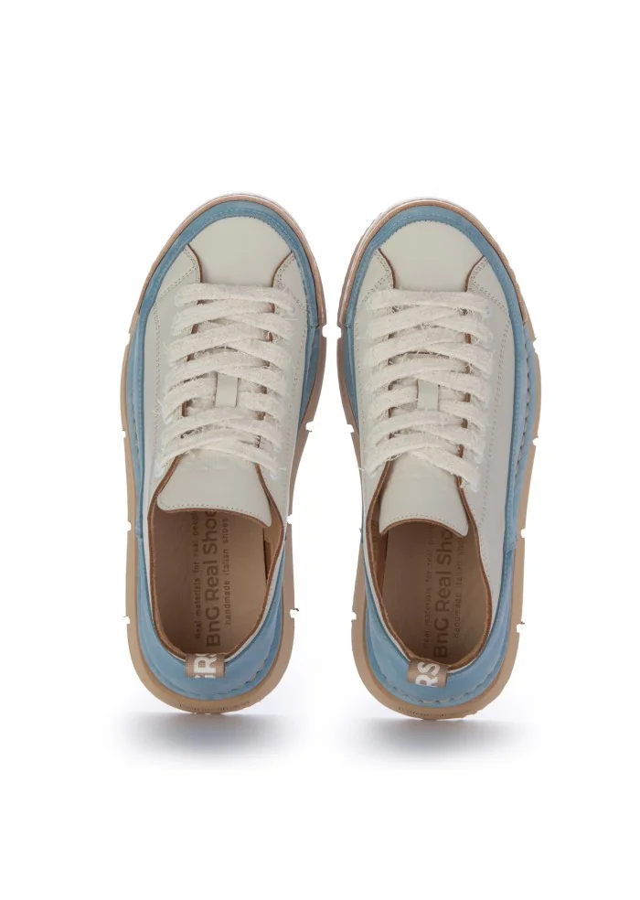 BNG REAL SHOES | SNEAKERS LA DINAMICA BIANCO AZZURRO Comprane uno, ottenene uno gratis