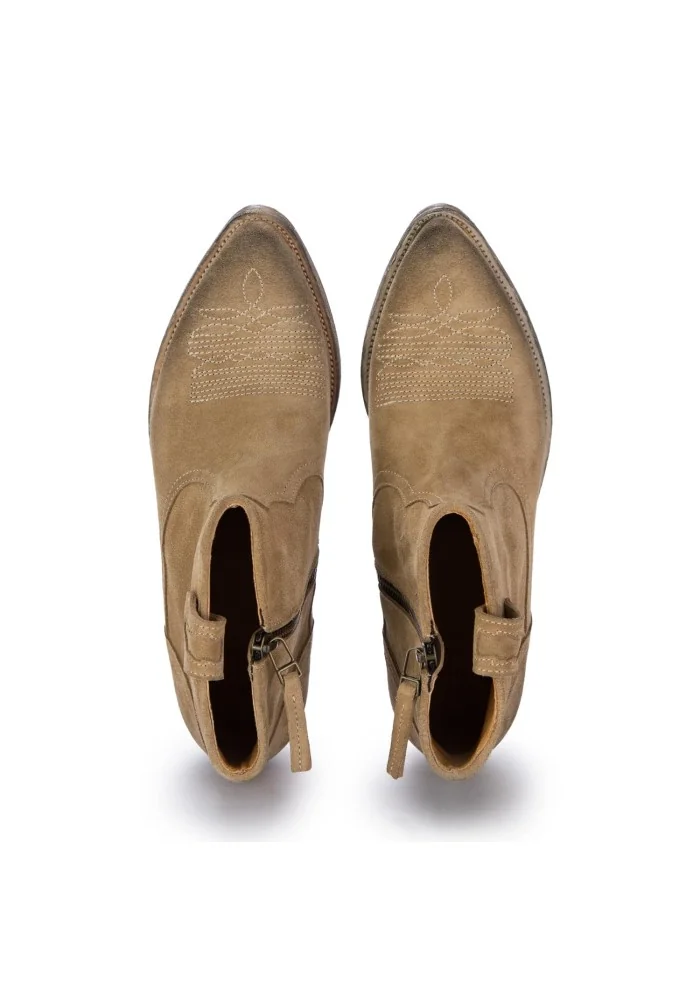 KEEP | STIVALETTI TEXANI CAMOSCIO DESERT BEIGE Offerte speciali
