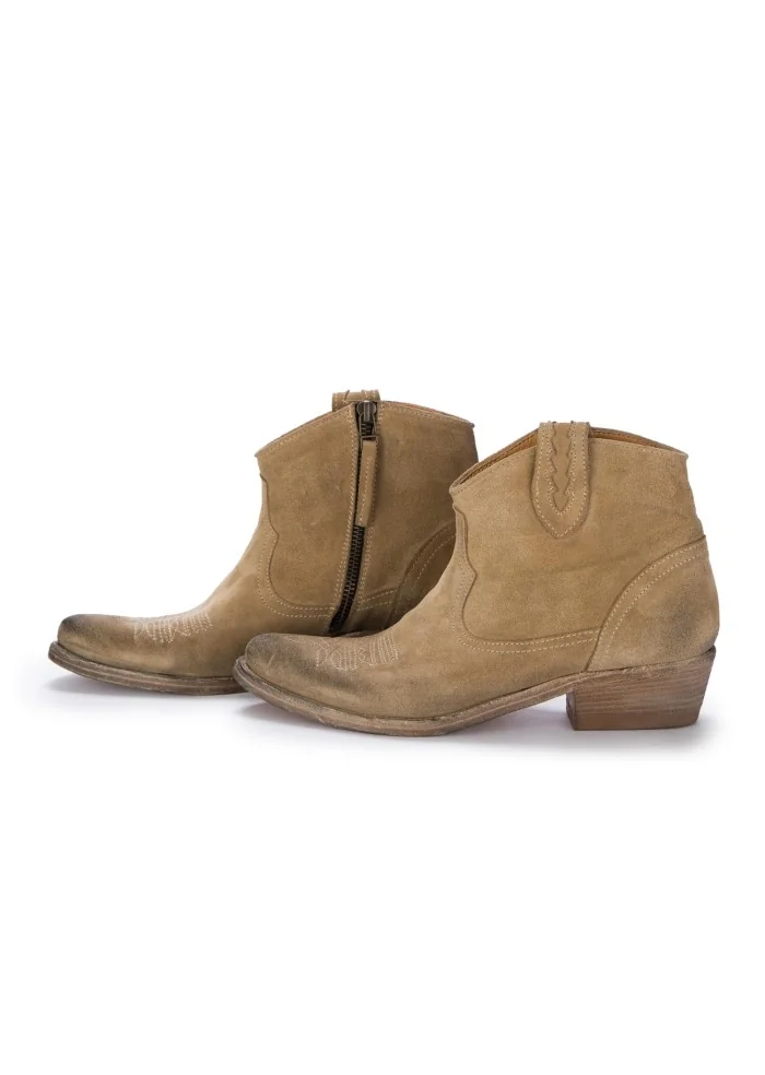 KEEP | STIVALETTI TEXANI CAMOSCIO DESERT BEIGE Offerte speciali