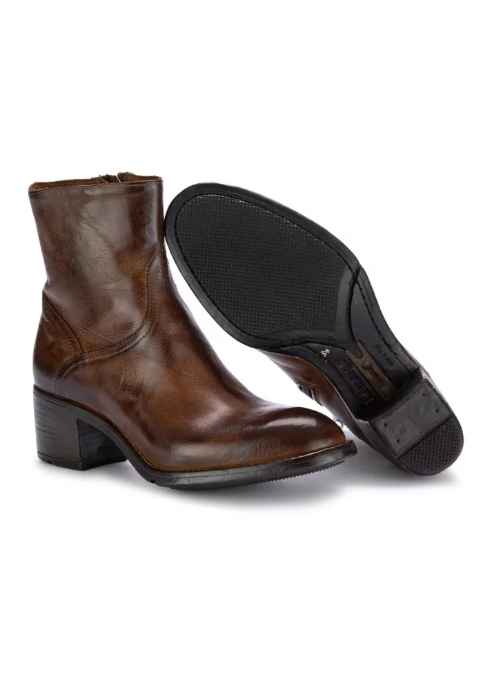 LEMARGO | STIVALETTI RANCH PELLE MARRONE Prezzo basso