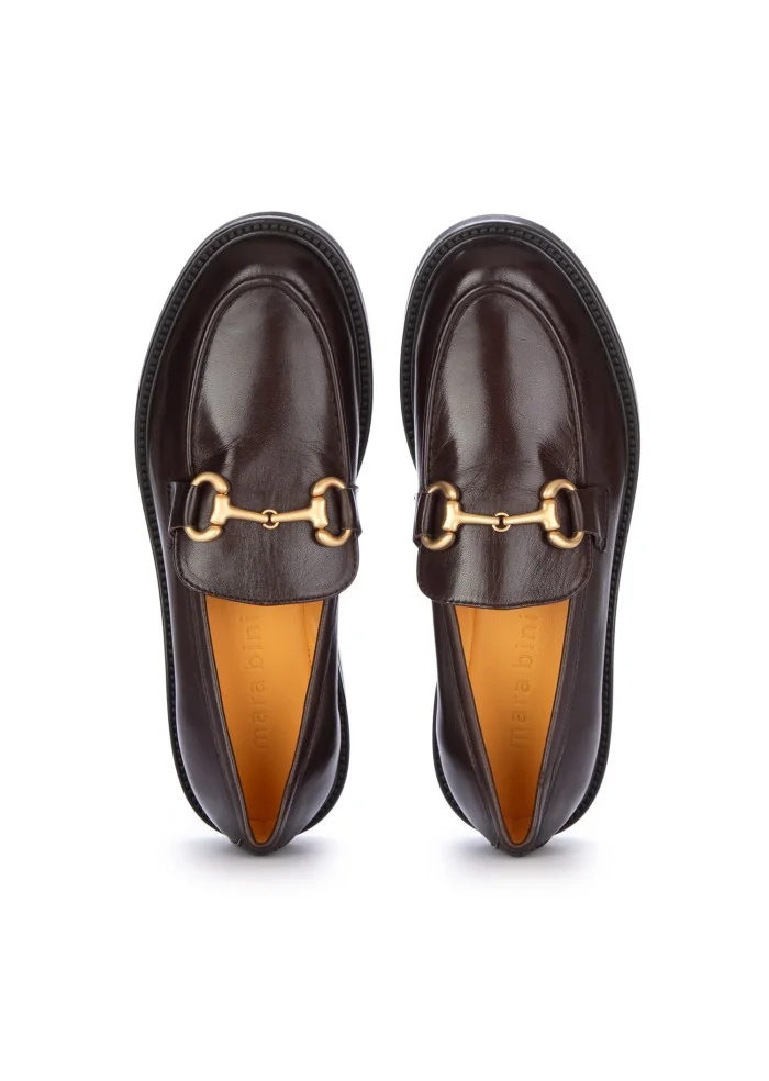 MARA BINI | MOCASSINI FRIDA SETA MARRONE Fino al 65% di sconto