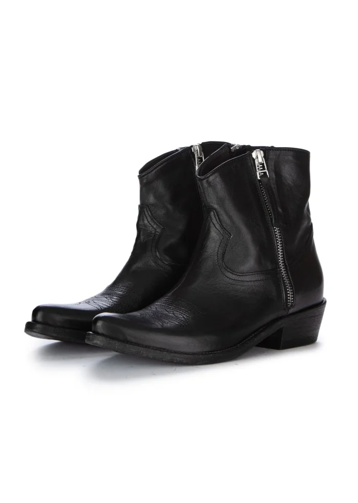 KEEP | STIVALETTI TEXANI CALIF CUOIO NERO Sostegno trimestrale