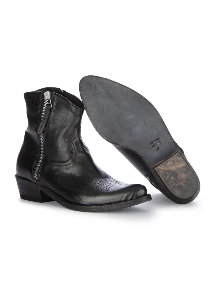 KEEP | STIVALETTI TEXANI CALIF CUOIO NERO Sostegno trimestrale