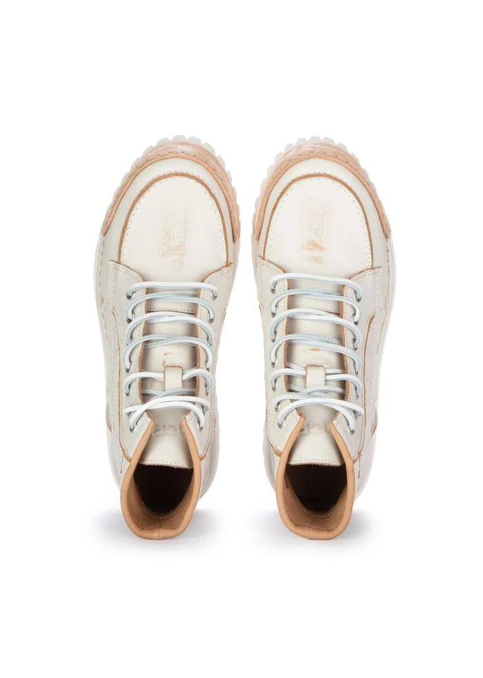 BNG REAL SHOES | SNEAKERS BIKER LA YANKEE CAFFELATTE BIANCO Solo un giorno rimasto