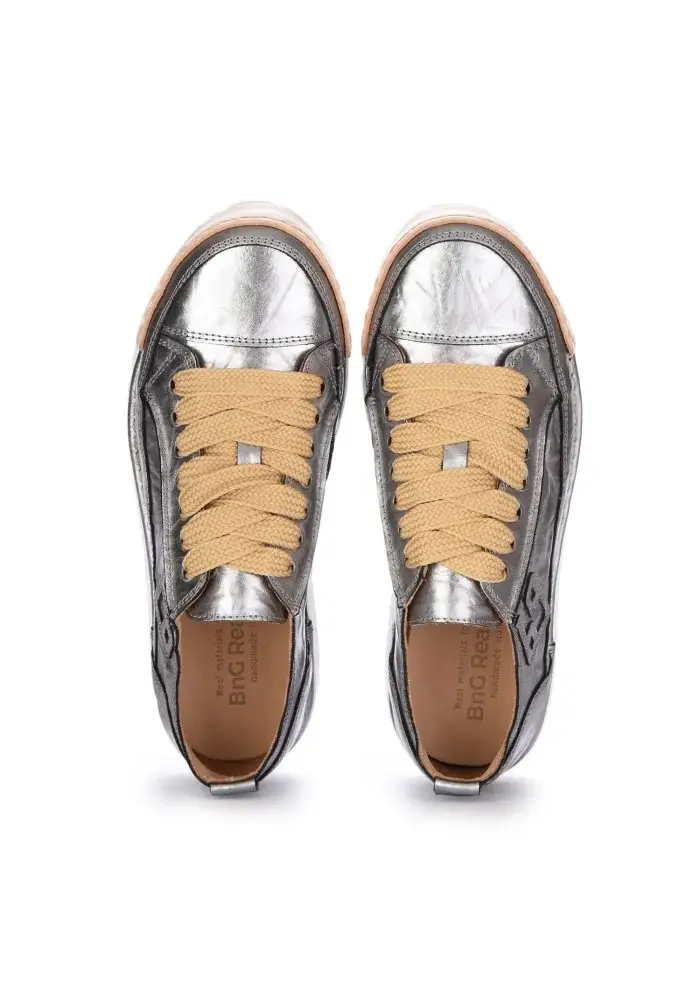 BNG REAL SHOES | SNEAKERS LA BRILLANTE ARGENTO Super sconto