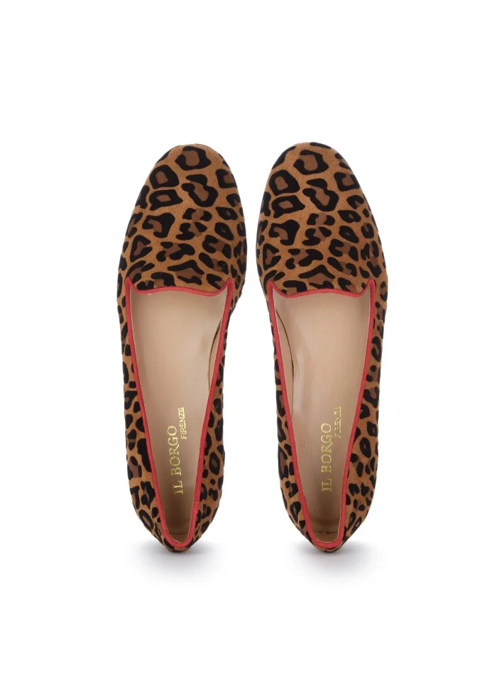 IL BORGO | BALLERINE LEOPARDINO MARRONE NERO ROSSO Officina