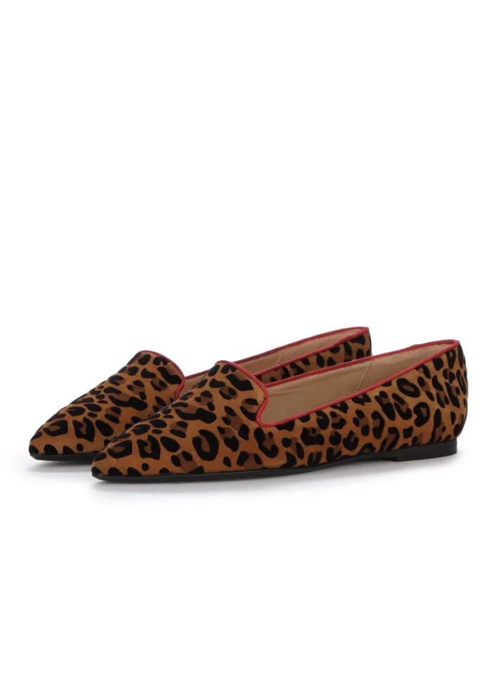 IL BORGO FIRENZE | SCARPE BASSE LEOPARDINO MARRONE NERO ROSSO Black Friday Prezzi