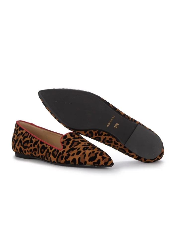 IL BORGO FIRENZE | SCARPE BASSE LEOPARDINO MARRONE NERO ROSSO Black Friday Prezzi