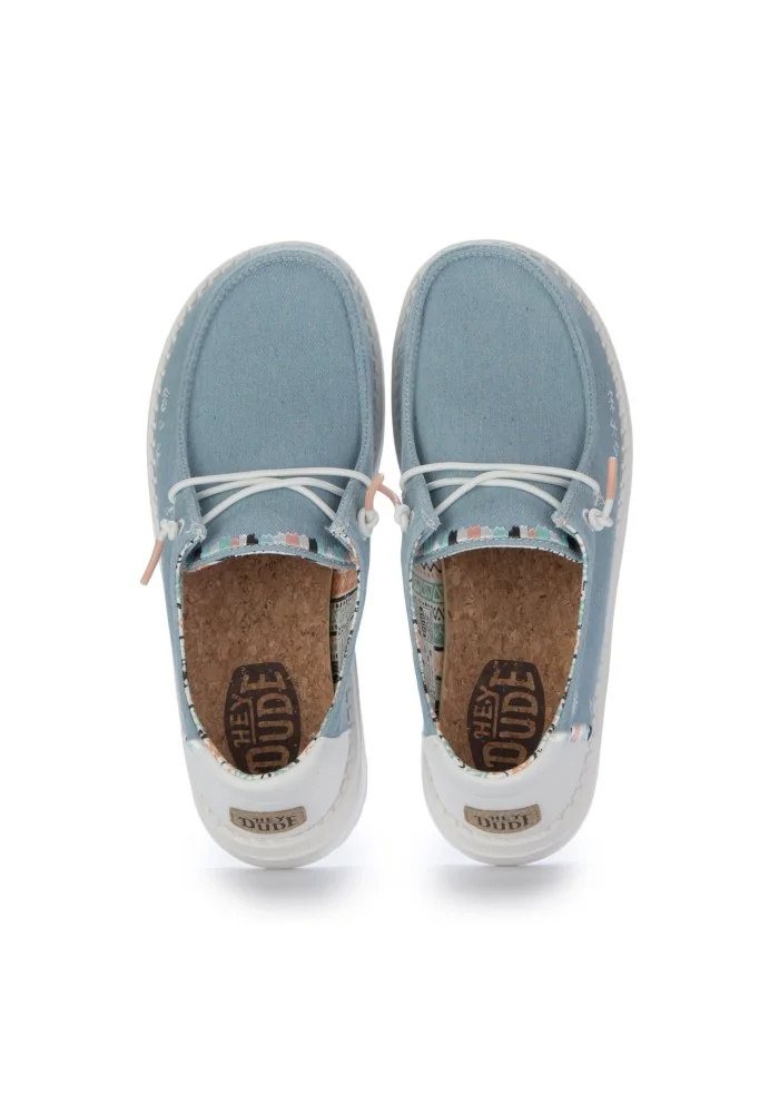 HEY DUDE | SCARPE BASSE WENDY BOHO AZZURRO Promozione
